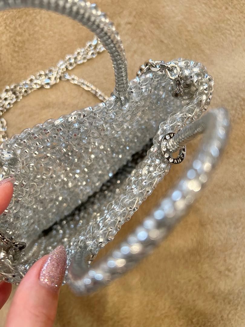 ANTEPRIMA シルバー ビーズバッグ