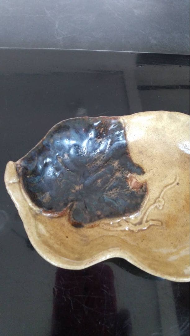 京焼　平向付　瓢箪　アンティーク　古道具　茶道具