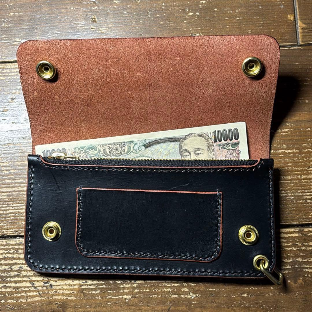 一点物茶芯ハンドメイドトラッカーウォレット ウォレットチェーンセット