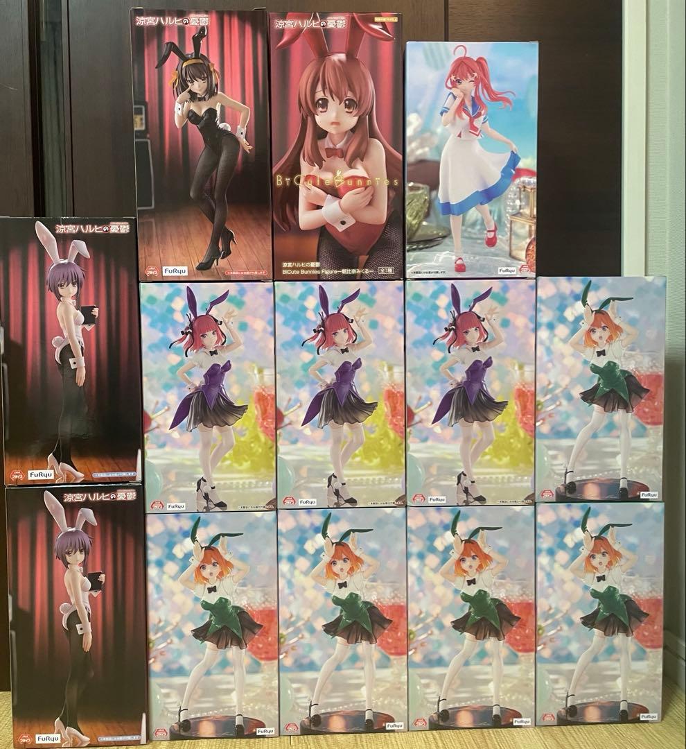五等分の花嫁・涼宮ハルヒの憂鬱フィギュアまとめ売り13個
