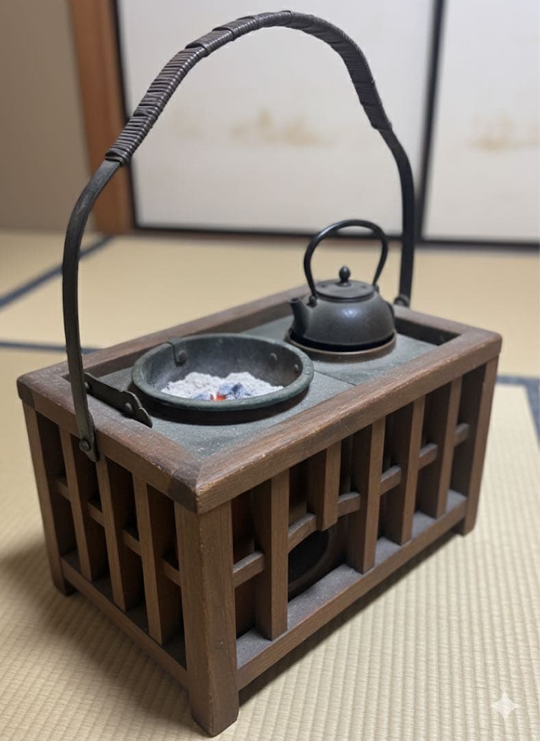 囲炉裏 火鉢 アンティーク 古民具 古民家 レトロ 囲炉裏 火鉢 昭和