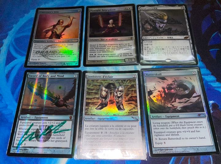 MTG 手甲 石鍛冶の神秘家 殴打頭蓋 梅澤の十手 Foil 装備品 まとめ売り MTG 手甲 石鍛冶の神秘家 殴打頭蓋 梅澤の十手 Foil 装備品 まとめ売り
