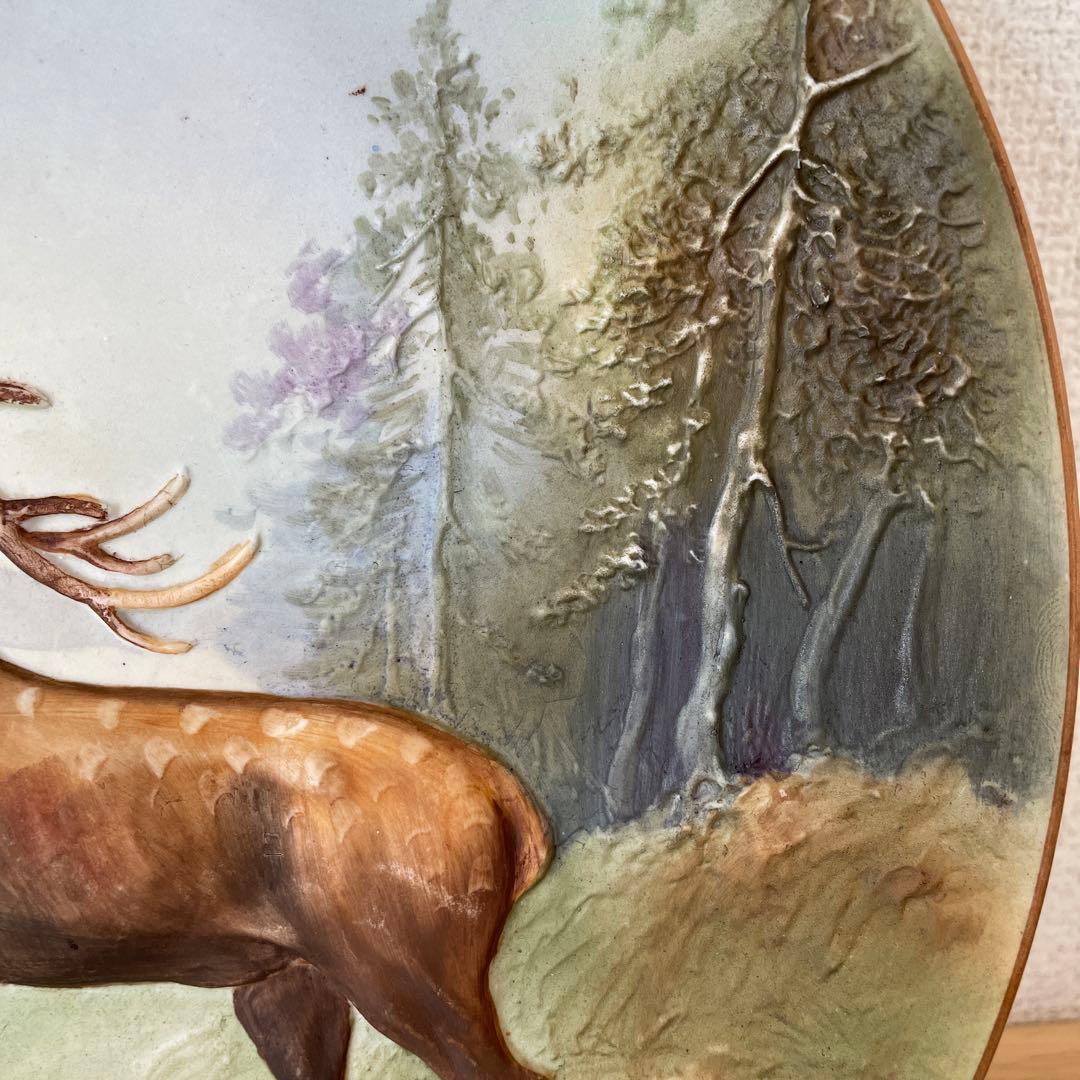 モールドプレート・ヘラジカ・1911年・米国輸出・27cm◇オールド