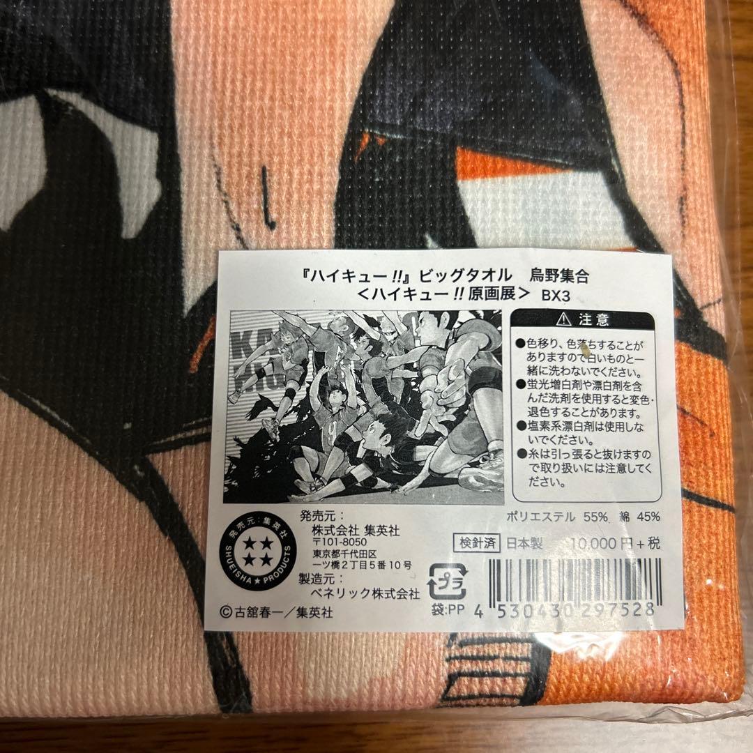 ハイキュービッグタオル 烏野集合