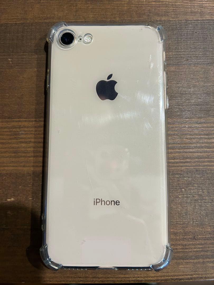 iPhone 8ピンクゴールド 透明ケース付き