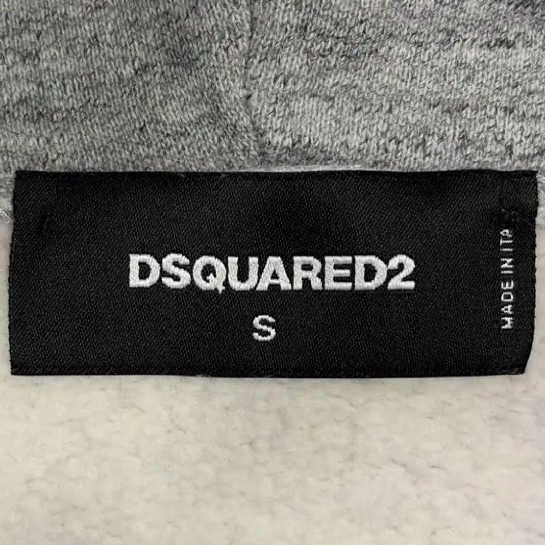 DSQUARED2 イタリア製 ダメージ加工 スウェット パーカー ペンキロゴ