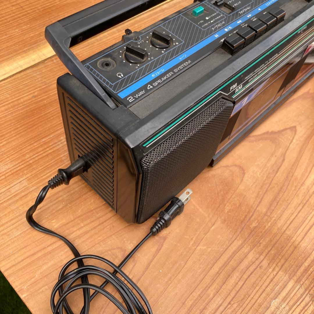 ダブルラジカセ 昭和レトロ 説明書あり FAIR MATE