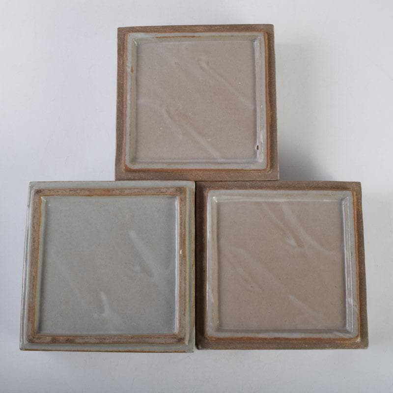 和食器 袖師焼 四代 尾野晋也作 呉須文 重箱 共布共箱 V