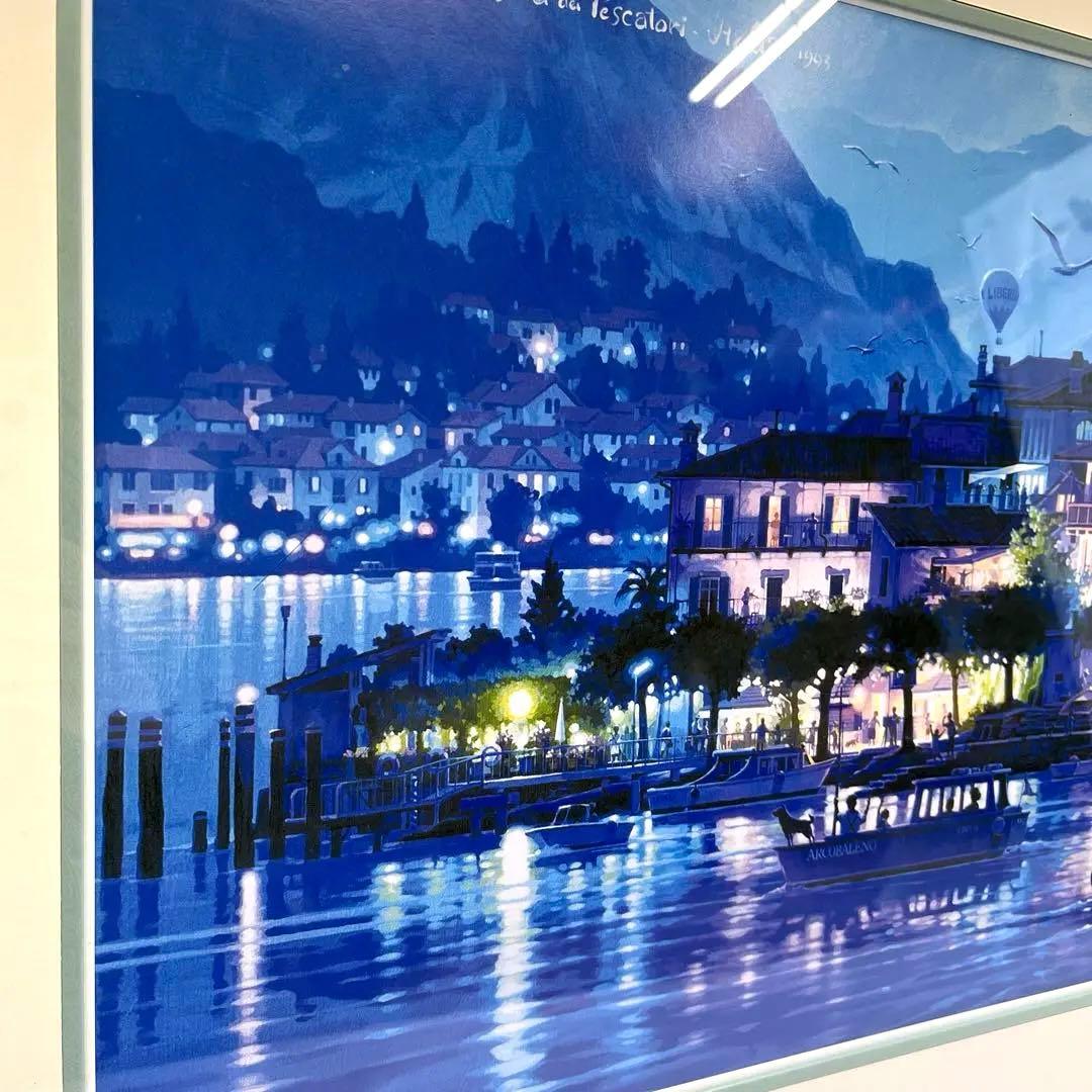 a0131-54笹倉鉄平 アートポスター ハイベルアート 「ラゴ マジョーレ