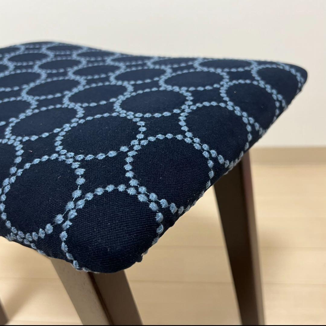 ミナペルホネン dop タンバリン 太脚b スクエア スツール 【インディゴ】