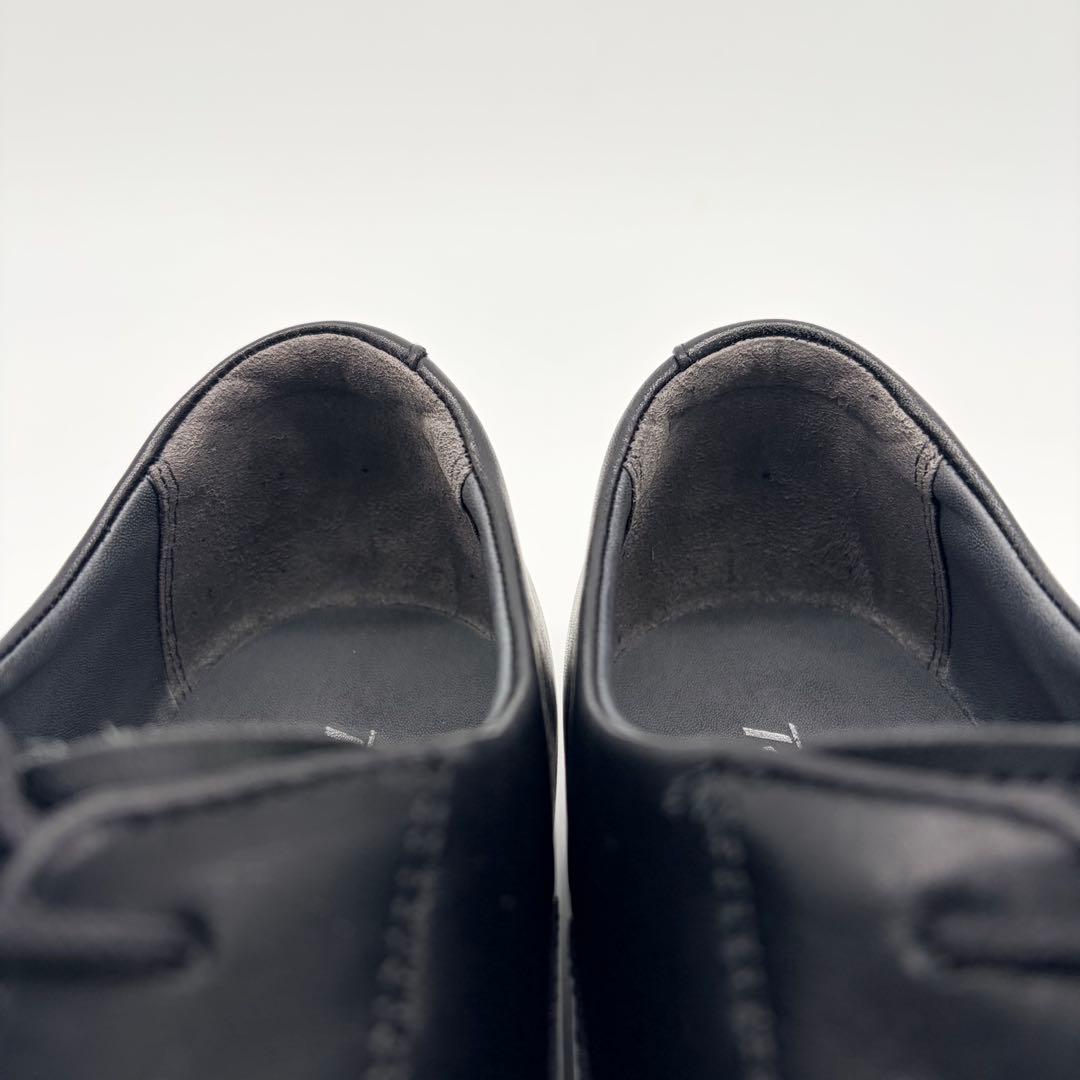 アシックスランウォーク ストレートチップ 25.5cm ブラック 内羽根 革靴