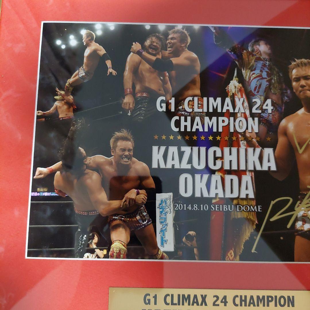 AEW (元新日本プロレス)　オカダ・カズチカ　直筆サイン入りフォトフレーム