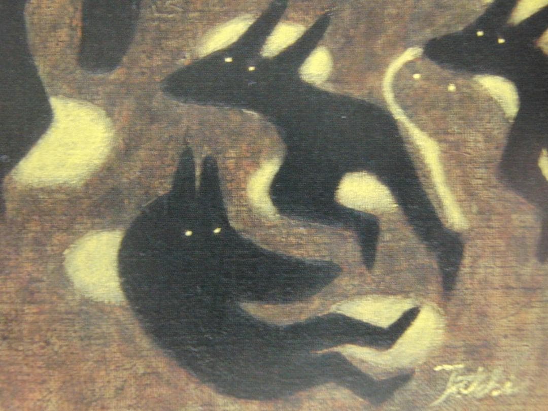 藤井たてき、【森の組曲60番】、希少な額装用画集より、新品額装付