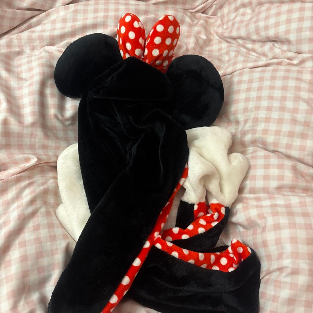 ミニーマウス マフラーファンキャップ - メルカリ