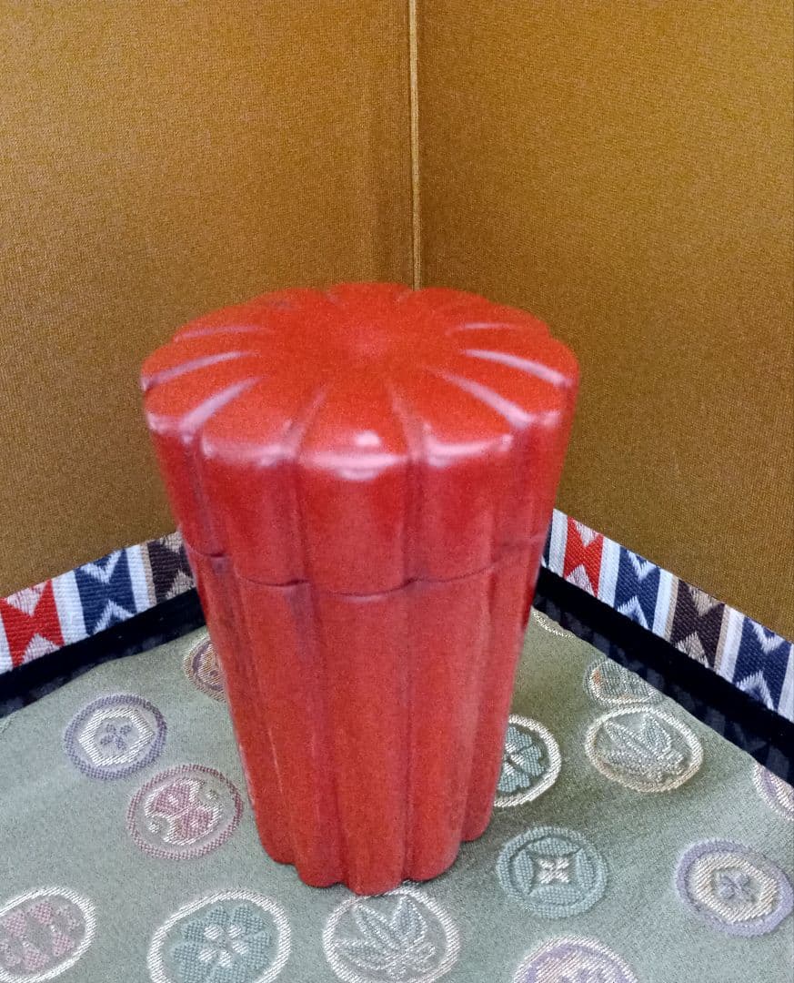 唐物写紅菊根来茶器根来塗棗大徳寺松長剛山共箱