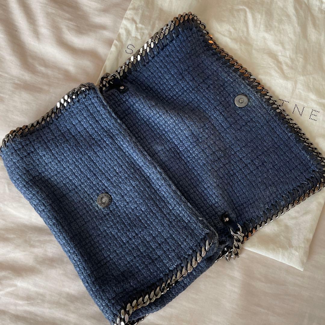 STELLA ステラマッカートニー　ショルダー クラッチバッグ　ブルー　チェーン