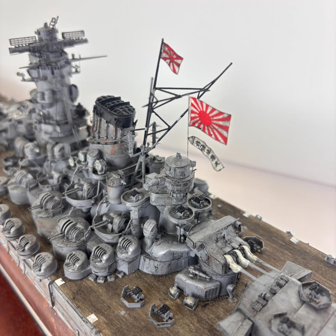タミヤ 1/350 戦艦大和 完成品 クリアケース付き