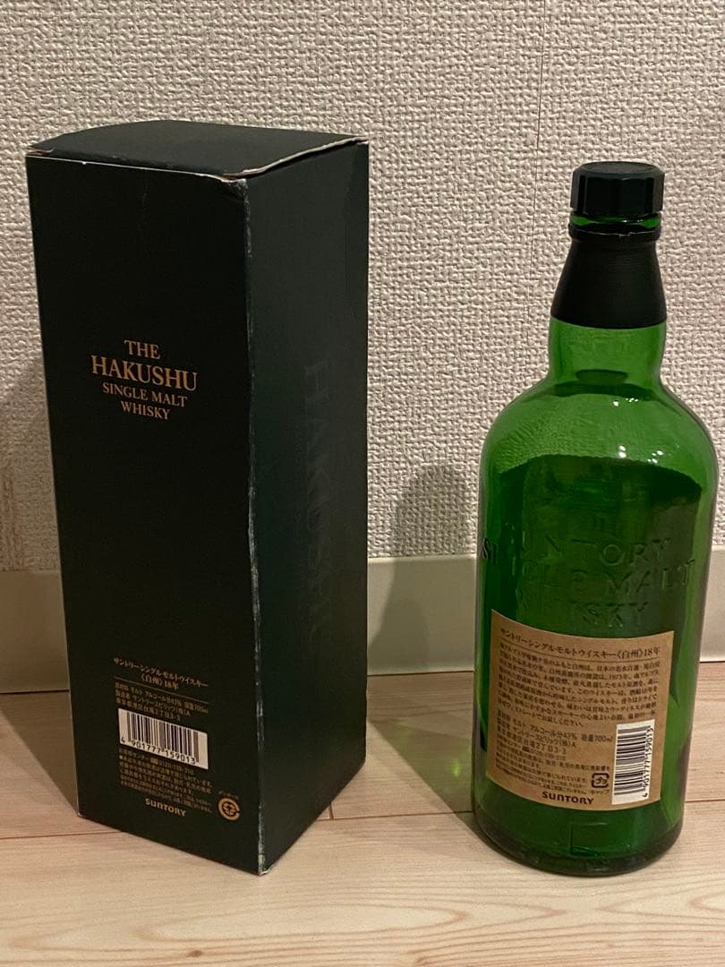 空き瓶＋箱付き】白州18年シングルモルトウイスキー 700ml