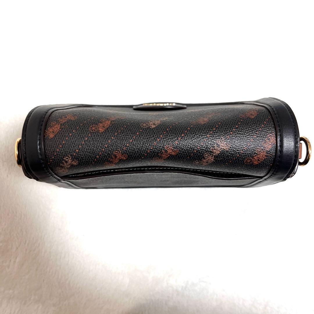 極美品 COACH ジェス ホースアンドキャリッジ ブラック クロスボディ