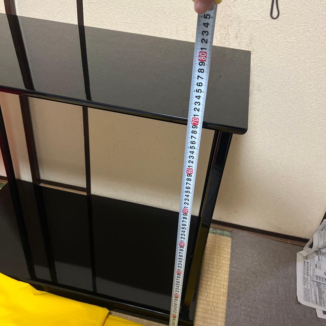 茶道具 茶棚 輪島塗 真台子 塗師 若島孝雅 作 供箱 共布