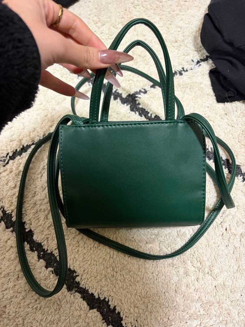 テルファtelfarショルダーバッグ緑グリーン