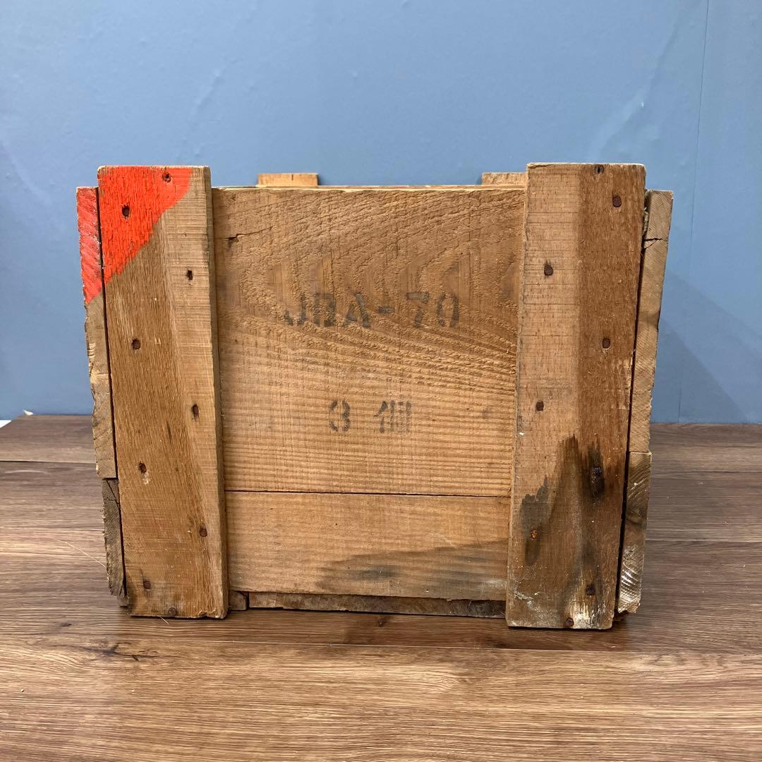 A-4 昭和レトロ 木箱 乾電池用 アンティーク 収納 什器 昭和40年 当時