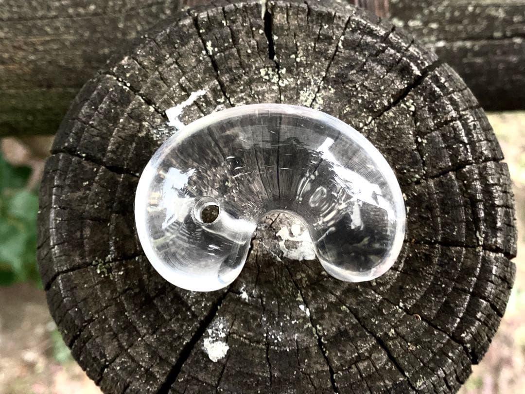 ✳貴重‼️ 国産水晶最高峰の黒平水晶大型勾玉 透明感良好