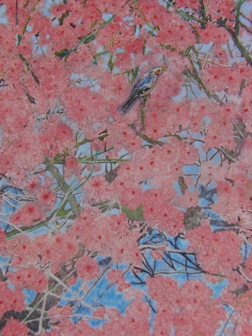 小谷津雅美、「花遊悠」、希少画集・額装画、日本製・新品額縁にて額装致します