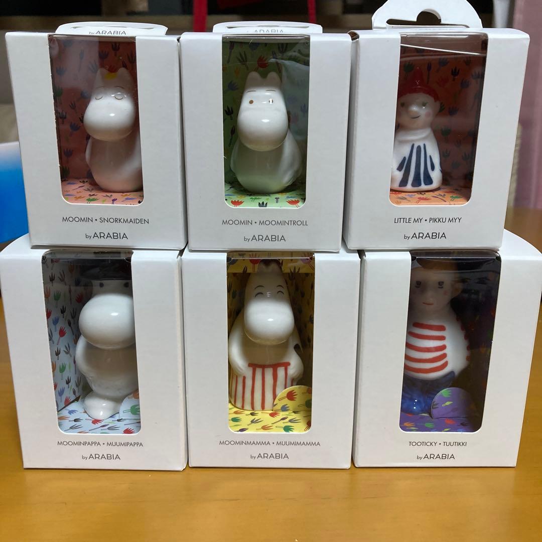 moomin　ムーミン　アラビア　フィギュア　6体セット ARABIA（アラビア） ムーミン ミニフィギュア ムーミンパパ ムーミン