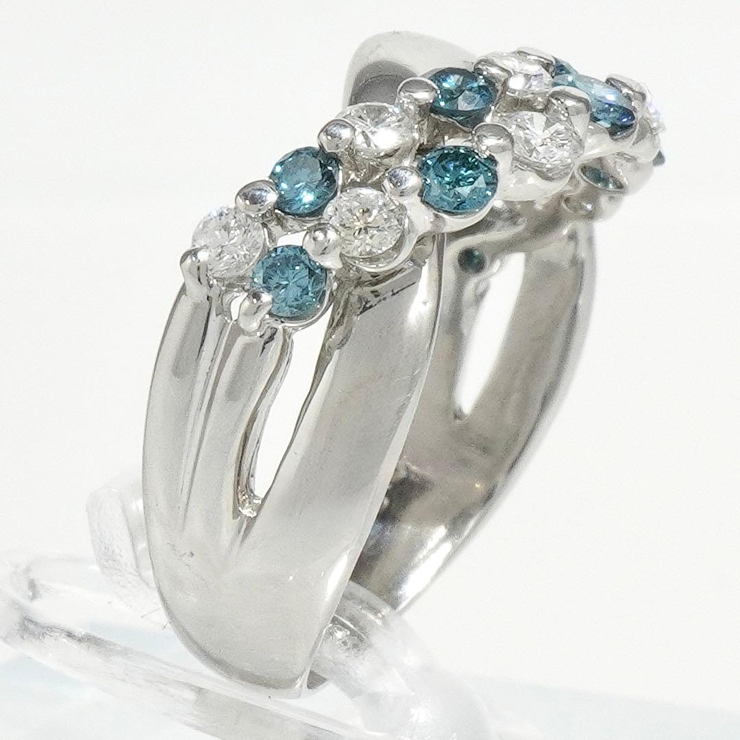 ダイヤ リング ダイヤモンド 1.02ct ブルーダイヤ プラチナ 指輪 1ct
