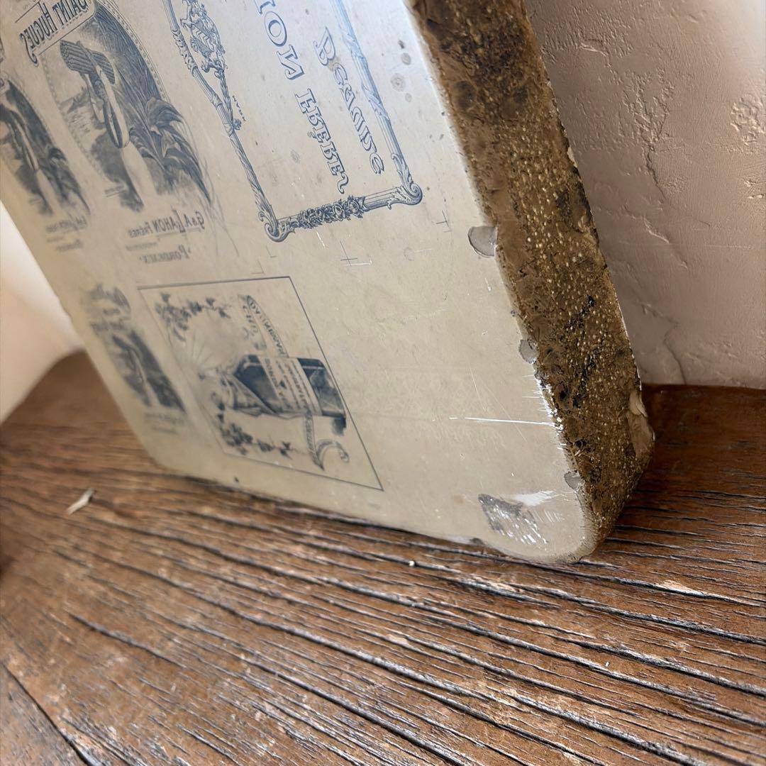 フランス アンティーク リトグラフ 石版石 希少 1800年代