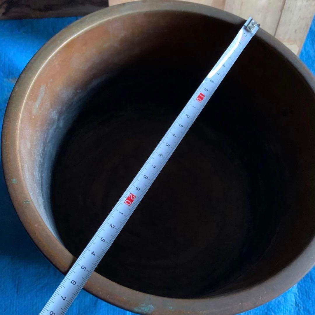 宜徳銅 千鳥模様 火鉢 奥村 菊光堂