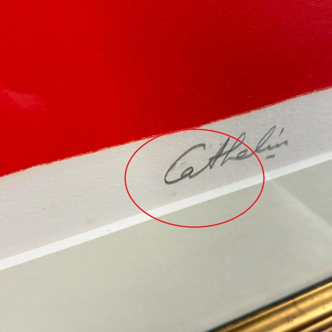 ベルナール・カトラン「ルバティエールのレジーヌ」リトグラフ 大作 直筆サイン入