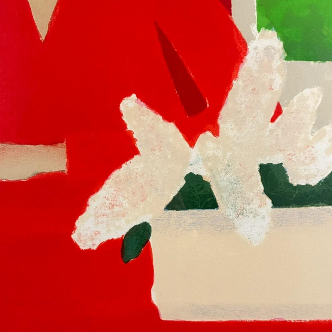 ベルナール・カトラン「ルバティエールのレジーヌ」リトグラフ 大作 直筆サイン入