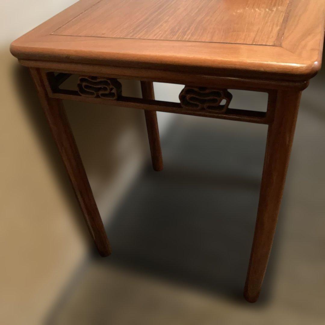 栄華紅木】 中国家具 チャイナアンティーク ダイニングテーブル 机