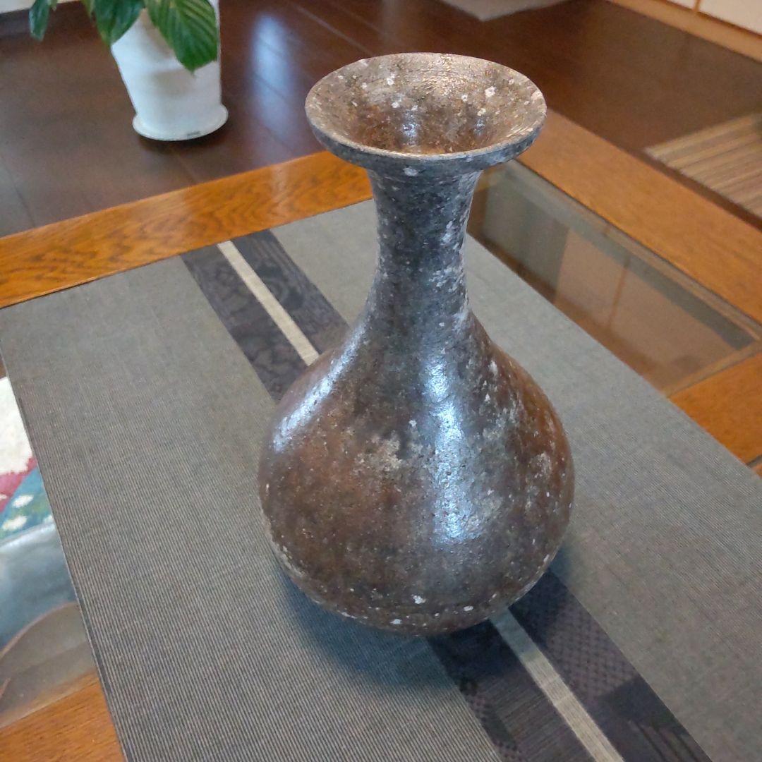 渋い　鶴くび　備前焼　22