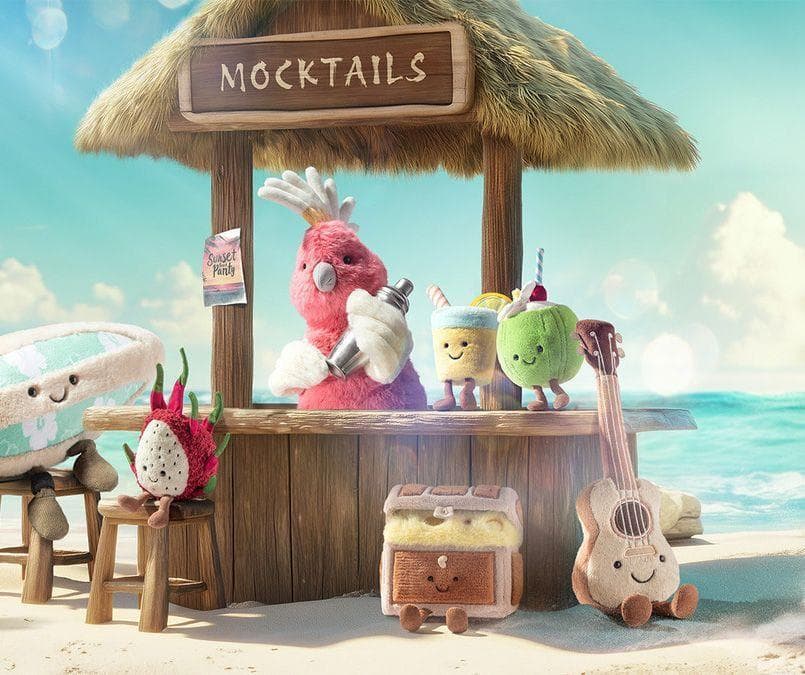 新品　ジェリーキャット　ココナッツジュース　ドリンク　ぬいぐるみ　ギフト袋付