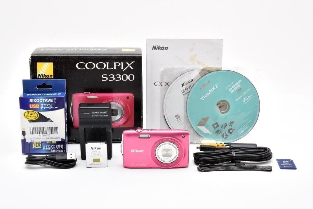お値下げ歓迎・極美品】 ニコン Nikon COOLPIX S3300 ピンク - メルカリ