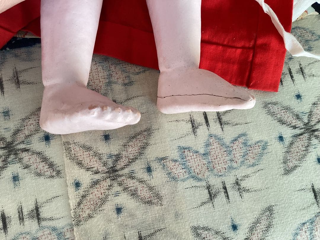 市松人形 竹取物語 松菊 抱き人形 ビスクドール アンティークドール約45cm