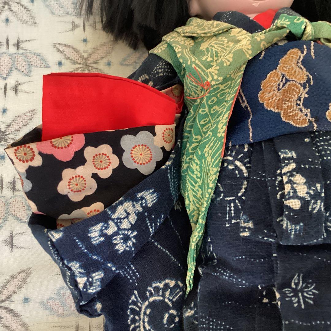 市松人形 竹取物語 松菊 抱き人形 ビスクドール アンティークドール約45cm