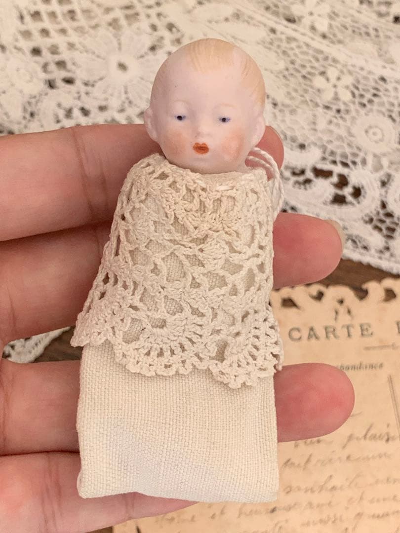 フランス 蚤の市 陶器人形 赤ちゃん ブロカント