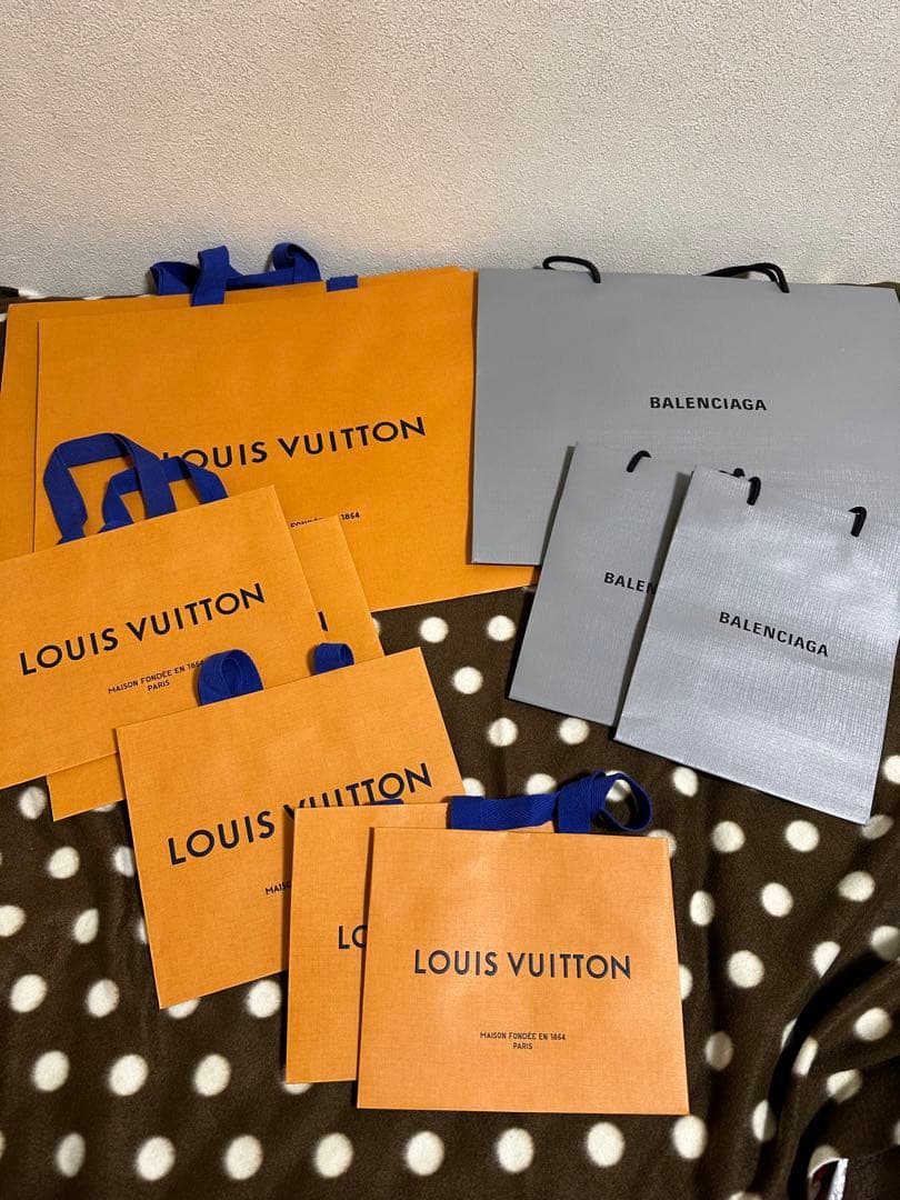 ルイヴィトン バレンシアガ ショップバッグ 紙袋 おまけ含34点 ルイ