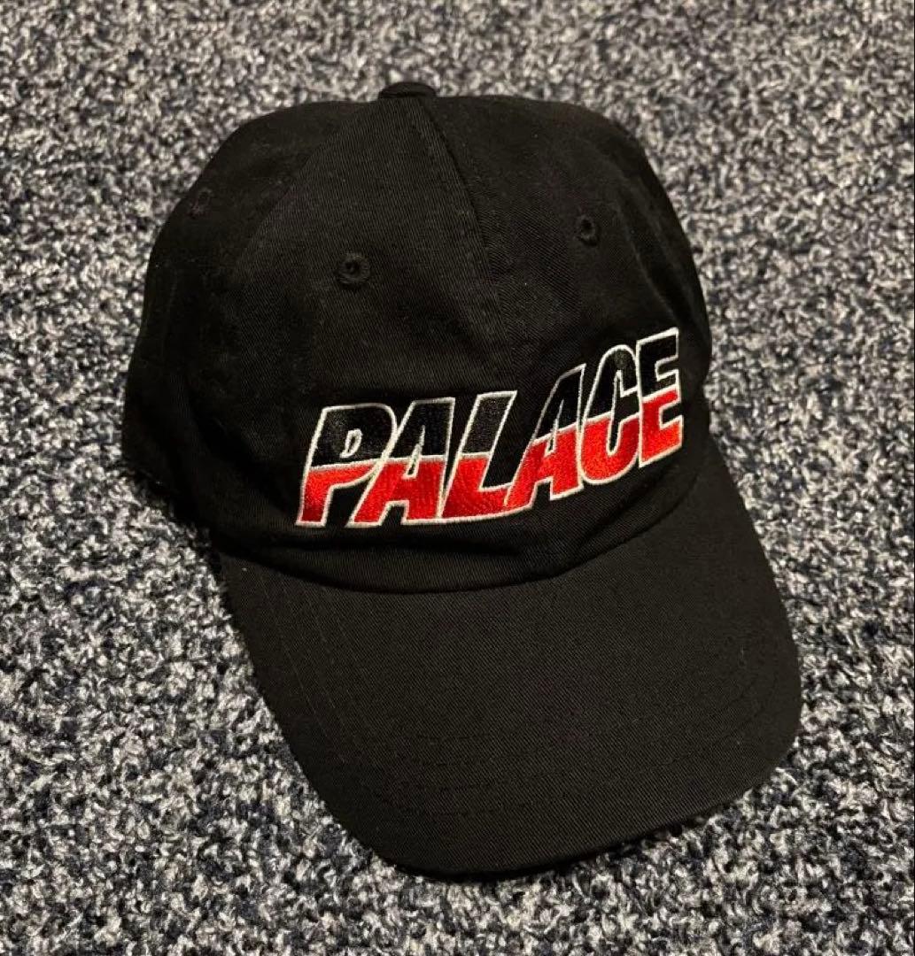 PALACE ロゴ刺繍 ベースボールキャップ 黒 - メルカリ