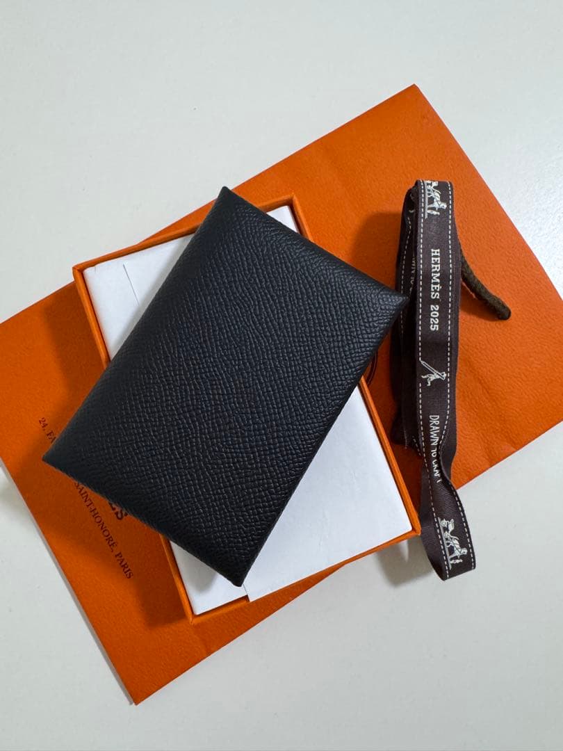 エルメス カルヴィデュオ カードケース ヴォーエプソン 黒 新品未使用 本物