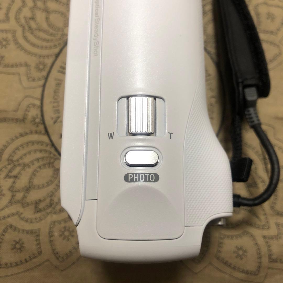 ほぼ新品 SONY HDR-CX470 ホワイト ビデオカメラ 完品