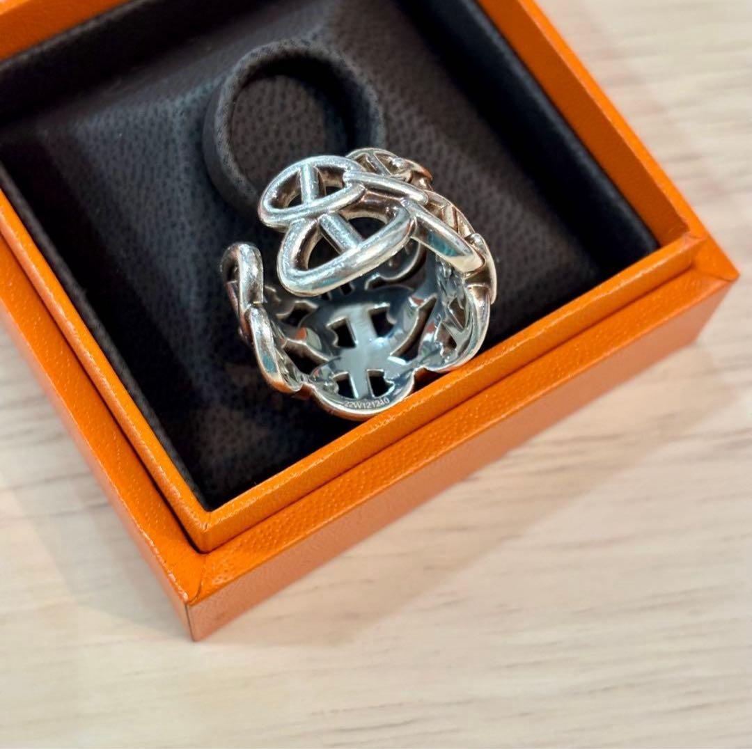 希少サイズ HERMES シェーヌダンクル アンシェネ GM リング 57