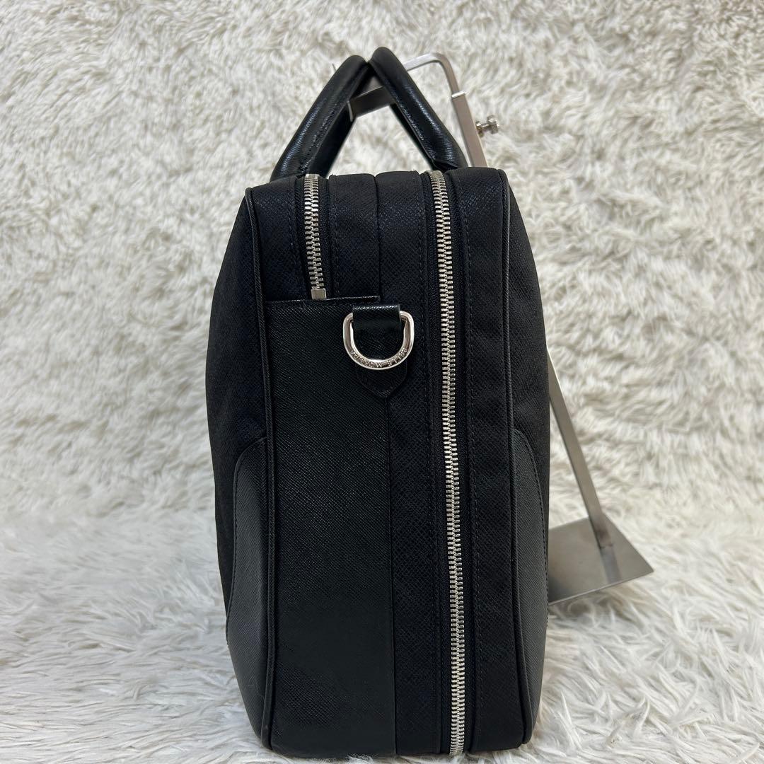 ⭐️極美品⭐️2室 ペッレモルビダ キャピターノ ビジネスバッグ メンズ ブラック