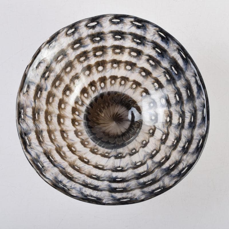 ガラス工芸家 岩田糸子作 茶のうつわ 茶碗 共箱 V 9179