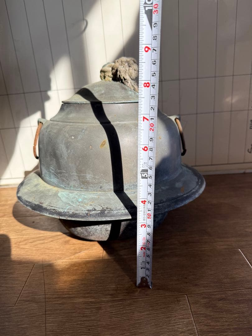 昭和レトロ 茶釜 特大銅釜 鉄製五徳 茶道 古道具 - YILANC-ART.COM