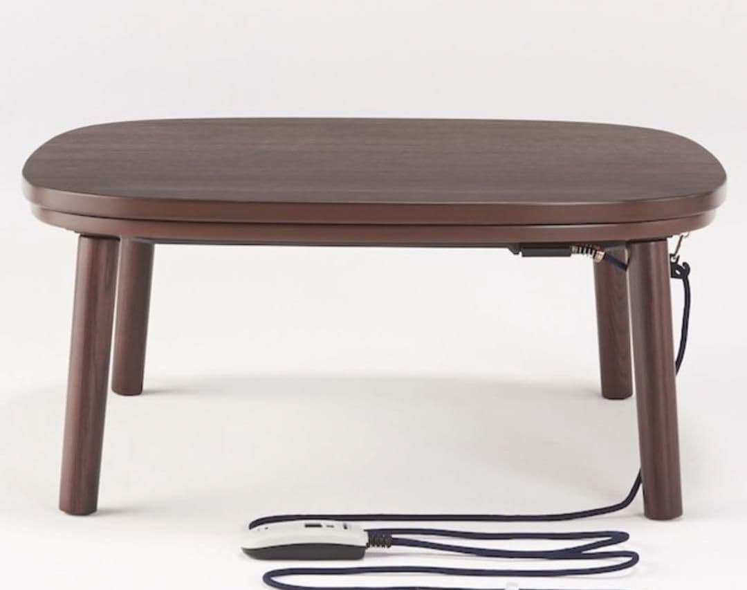 美品】MUJI/無印良品 オーク材こたつ/ラウンド正方形/22年製座卓